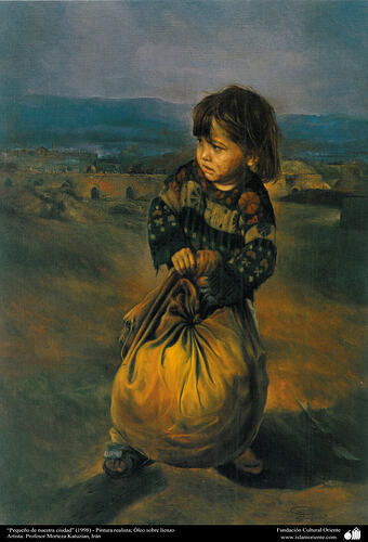 Un_pequeño_de_nuestra_ciudad”(1998)-_Pintura_realista;_Óleo_sobre_lienzo-_Artista_Profesor_Morteza_Katuzian,_Irán_3
